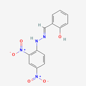 molecular formula C13H10N4O5 B1143407 2-Hydroxybenzaldehyde 2,4-dinitrophenylhydrazone CAS No. 1160-76-5