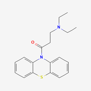 molecular formula C19H22N2OS B1143420 10-(beta-Diethylaminopropionyl)phenothiazine CAS No. 13012-66-3
