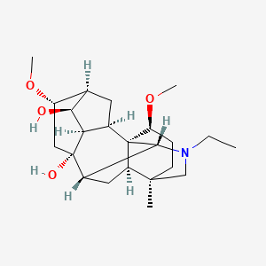 molecular formula C23H37NO4 B1143422 (1S,2R,3R,4S,5S,6S,8S,9S,10R,13R,16S,17R)-11-ethyl-6,16-dimethoxy-13-methyl-11-azahexacyclo[7.7.2.12,5.01,10.03,8.013,17]nonadecane-4,8-diol CAS No. 1361-02-0