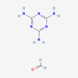 molecular formula (C3-H6-N6.C-H2-O)x- B1143440 1,3,5-Triazine-2,4,6-triamine, polymer with formaldehyde, methylated CAS No. 9003-08-1