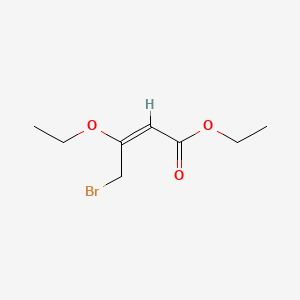 molecular formula C8H13BrO3 B1143447 Ethyl 4-bromo-3-ethoxy-2-butenoate CAS No. 1116-50-3