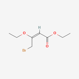 molecular formula C8H13BrO3 B1143447 Ethyl 4-bromo-3-ethoxybut-2-enoate CAS No. 1116-50-3