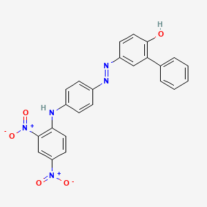 molecular formula C24H17N5O5 B1143457 C.I. Disperse yellow 70 CAS No. 12223-91-5