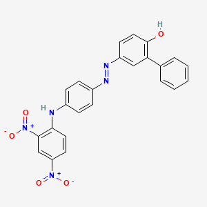 molecular formula C24H17N5O5 B1143457 C.I. Disperse Yellow 70 CAS No. 12223-91-5