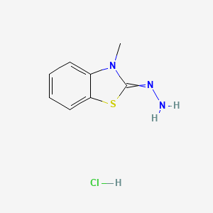 molecular formula C8H10ClN3S B1143505 2(3H)-Benzothiazolone, 3-methyl-, hydrazone, monohydrochloride CAS No. 14448-67-0