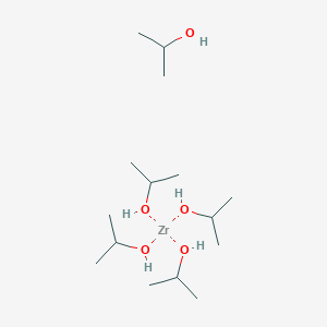 molecular formula C12H28O4Zr.C3H8O B1143518 异丙醇锆(IV)异丙醇盐配合物 CAS No. 14717-56-7