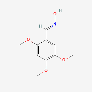 molecular formula C10H13NO4 B1143530 2,4,5-Trimethoxybenzaldehyde oxime CAS No. 14894-76-9