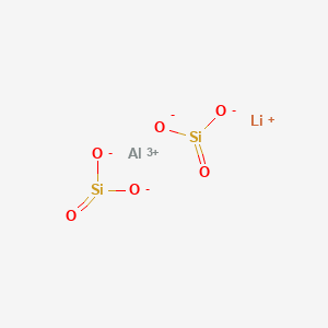 molecular formula AlLiO10Si4 B1143531 Spodumene (AlLi(SiO3)2) CAS No. 12068-40-5