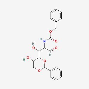 B1143532 4,6-O-Benzylidene-2-{[(benzyloxy)carbonyl]amino}-2-deoxyhexose CAS No. 14534-82-8