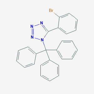 molecular formula C26H19BrN4 B114354 5-(2-Bromophenyl)-1-(triphenylmethyl)-1H-tetrazole CAS No. 143945-72-6