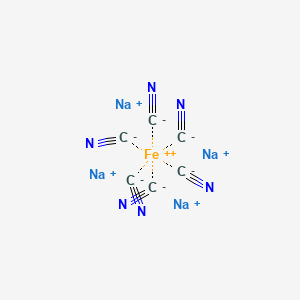 molecular formula C6FeN6Na4 B1143547 Sodium ferrocyanide CAS No. 13601-19-9