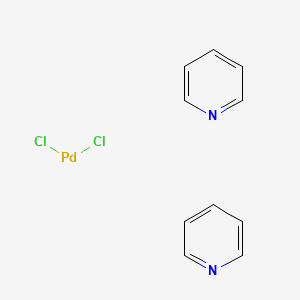 molecular formula C10H10Cl2N2Pd B1143552 Dichlorobis(pyridine)palladium(II) CAS No. 14872-20-9