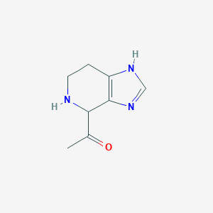 molecular formula C8H11N3O B114356 1-(4,5,6,7-tetrahydro-1H-imidazo[4,5-c]pyridin-4-yl)ethanone CAS No. 153144-60-6