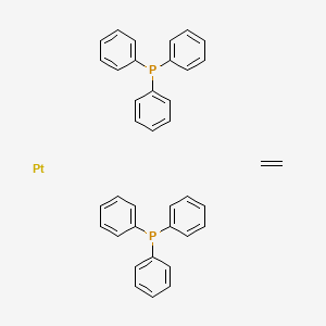 molecular formula C38H34P2Pt B1143563 Ethylenebis(triphenylphosphine)platinum(0) CAS No. 12120-15-9