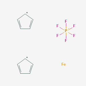 molecular formula C10H10F6FeP 10* B1143567 Ferrocenium hexafluorophosphate CAS No. 11077-24-0