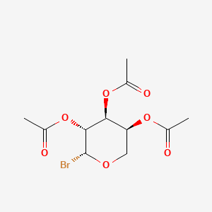 molecular formula C11H15BrO7 B1143581 [(3S,4S,5R,6R)-4,5-diacetyloxy-6-bromooxan-3-yl] acetate CAS No. 14227-90-8