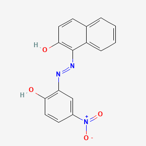molecular formula C16H11N3O4 B1143595 2-Naphthalenol, 1-[(2-hydroxy-5-nitrophenyl)azo]- CAS No. 14847-54-2