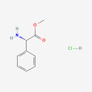 molecular formula C9H12ClNO2 B1143598 (S)-Methyl 2-amino-2-phenylacetate hydrochloride CAS No. 13226-98-7