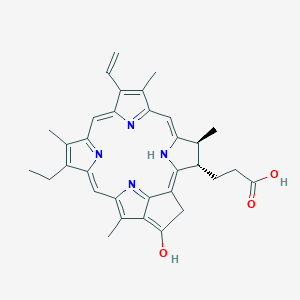 molecular formula C33H34N4O3 B011436 Methyl pyropheophorbide-a CAS No. 24533-72-0