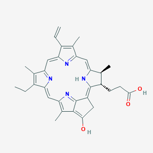 molecular formula C33H34N4O3 B011436 Pyropheophorbide a CAS No. 24533-72-0