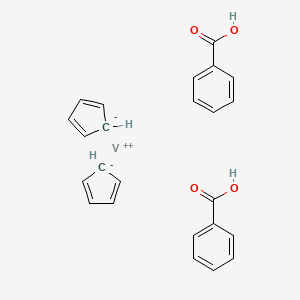 molecular formula (C5H5)2V(OOCC6H5)2 B1143600 Bis(benzoato)bis(cyclopentadienyl)vanad CAS No. 11106-02-8