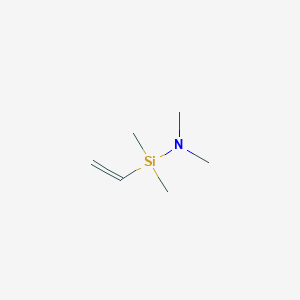molecular formula C6H15NSi B1143614 2-(Dimethylsilyl)-N,N-dimethylethen-1-amine CAS No. 13391-72-5