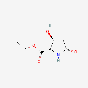 molecular formula C7H11NO4 B1143616 (2S,3S)-Ethyl 3-hydroxy-5-oxopyrrolidine-2-carboxylate CAS No. 13593-87-8