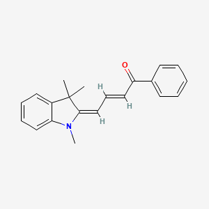 molecular formula C21H21NO B1143628 (2E,4E)-1-Phenyl-4-(1,3,3-trimethyl-1,3-dihydro-2H-indol-2-ylidene)but-2-EN-1-one CAS No. 14575-25-8