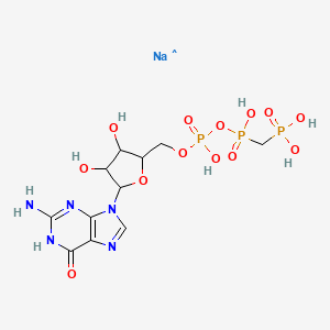 molecular formula C11H17N5NaO13P3 B1143632 β,γ-亚甲基鸟苷5/'-三磷酸钠盐 CAS No. 10470-57-2