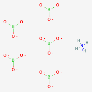 molecular formula B5H4NO15-14 B1143635 Azanium;pentaborate CAS No. 12229-12-8