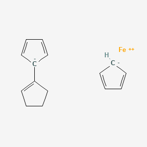 molecular formula C15H16Fe 10* B1143636 Cyclopentenylferrocene CAS No. 12260-67-2