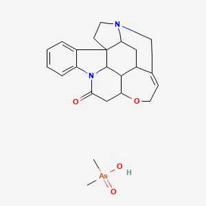 molecular formula C23H29AsN2O4 B1143642 Strychnine dimethylarsinate CAS No. 10476-87-6