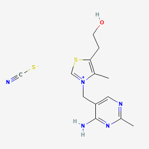 molecular formula C14H17ClN6OS3 B1143672 Thiamine thiocyanate CAS No. 14940-85-3