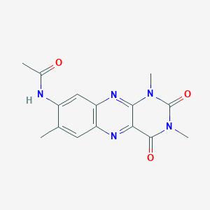 molecular formula C15H15N5O3 B11436729 N-(1,2,3,4-Tetrahydro-1,3,7-trimethyl-2,4-dioxobenzo[g]pteridin-8-yl)acetamide CAS No. 499997-73-8