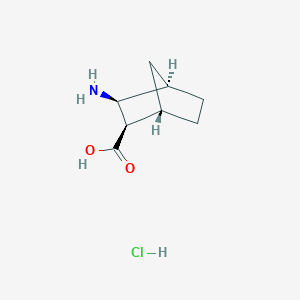 B1143682 (+/-)-cis-(exo)-3-Amino-bicyclo[2.2.1]heptane-2-carboxylic acid hydrochloride CAS No. 14932-25-3