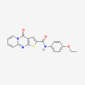 molecular formula C19H15N3O3S B11436881 N-(4-ethoxyphenyl)-4-oxo-4H-pyrido[1,2-a]thieno[2,3-d]pyrimidine-2-carboxamide 