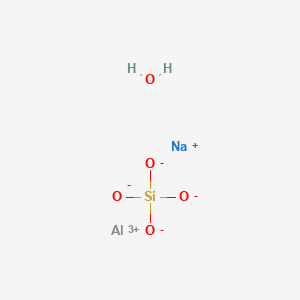molecular formula AlH2NaO5Si B1143698 Aluminium sodium orthosilicate hydrate CAS No. 12251-30-8