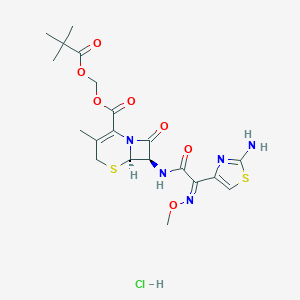 molecular formula C20H26ClN5O7S2 B011437 Cefetamet pivoxil CAS No. 105629-49-0