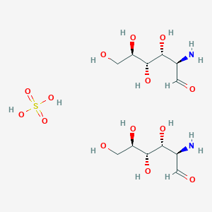 molecular formula C6H15NO9S B1143702 Sulfuric acid--2-amino-2-deoxyhexopyranose (1/1) CAS No. 14999-43-0