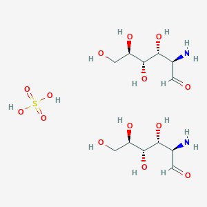 molecular formula 2C6H13NO5.H2O4S B1143702 Bis(2-ammonio-2-deoxy-D-glucose) sulphate CAS No. 14999-43-0