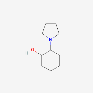 molecular formula C10H19NO B1143738 Cyclohexanol, 2-(1-pyrrolidinyl)- CAS No. 14909-81-0