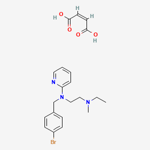 molecular formula C21H26BrN3O4 B1143747 N-[(4-Bromophenyl)methyl]-N'-ethyl-N'-methyl-N-2-pyridylethylenediamine maleate CAS No. 14292-35-4