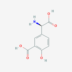 molecular formula C9H9NO5 B1143767 (R)-3-羧基-4-羟苯基甘氨酸 CAS No. 13861-03-5