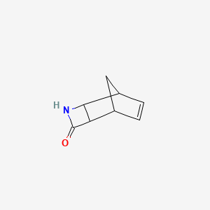 molecular formula C8H9NO B1143771 3-氮杂三环[4.2.1.02,5]壬-7-烯-4-酮 CAS No. 14735-70-7