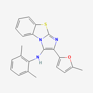molecular formula C22H19N3OS B11437743 N-(2,6-dimethylphenyl)-2-(5-methylfuran-2-yl)imidazo[2,1-b][1,3]benzothiazol-3-amine 