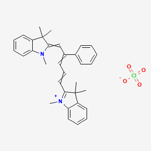 1,3,3-Trimethyl-2-[4-phenyl-5-(1,3,3-trimethyl-1,3-dihydro-2H-indol-2-ylidene)penta-1,3-dien-1-yl]-3H-indol-1-ium perchlorate