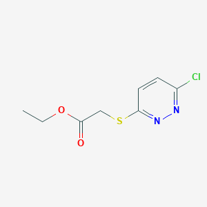 molecular formula C8H9ClN2O2S B11437998 Ethyl [(6-chloropyridazin-3-yl)sulfanyl]acetate 