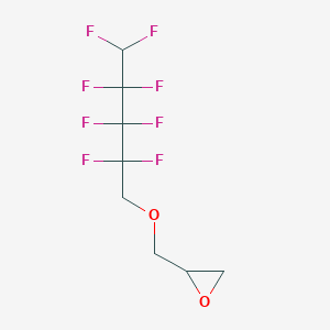 molecular formula C8H8F8O2 B011438 3-(1h,1h,5h-全氟戊氧基)-1,2-环氧丙烷 CAS No. 19932-27-5