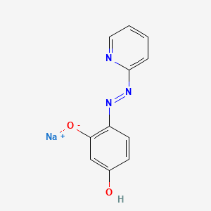 molecular formula C11H8N3NaO2 B1143801 Sodium 4-(2-pyridylazo)resorcinol CAS No. 13311-52-9