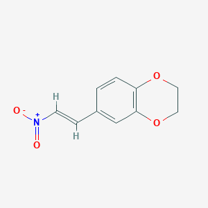molecular formula C10H9NO4 B1143828 6-(2-Nitrovinyl)-1,4-benzodioxan CAS No. 10554-65-1